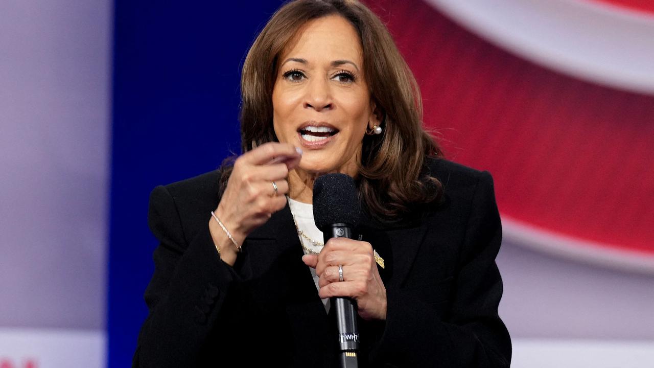 Mr Axelrod felt Ms Harris’s answer on Israel was particularly weak. Picture: Andrew Harnik/Getty Images via AFP