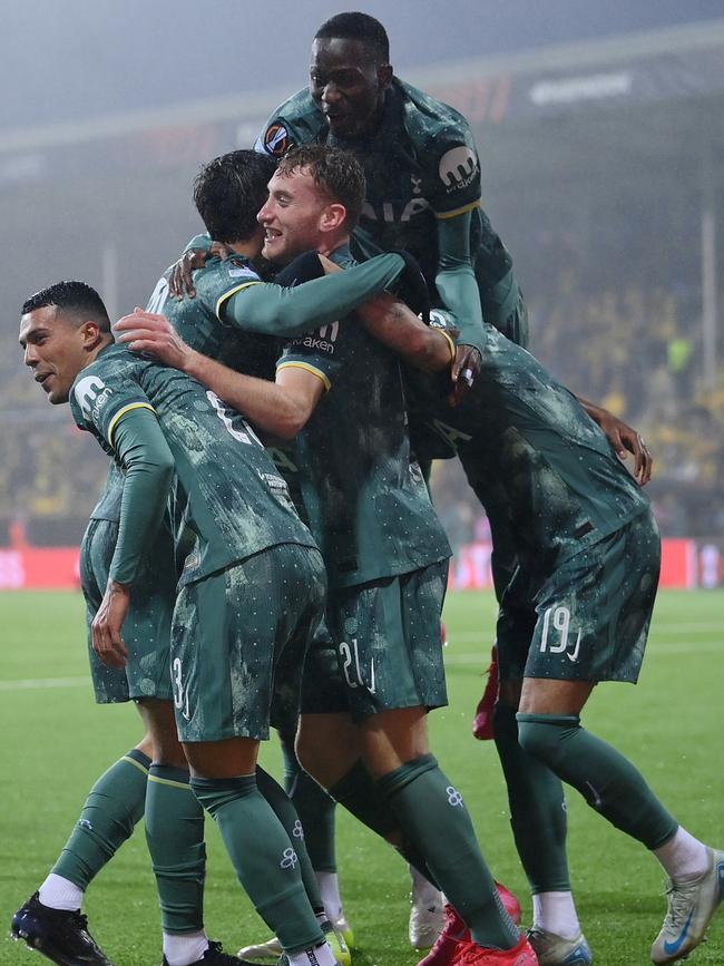 It was absolute scenes as Tottenham scored twice in six minutes. (Photo by Justin Setterfield/Getty Images)
