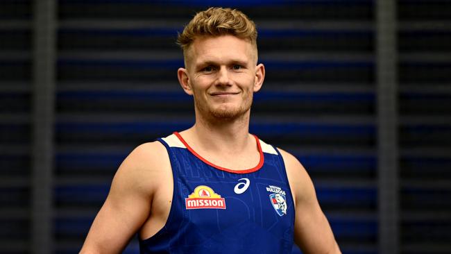 Western Bulldogs star Adam Treloar is set to manage a left calf issue through Friday night’s elimination final against Hawthorn. Picture: Quinn Rooney / Getty Images