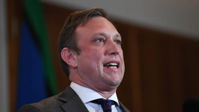 Queensland Deputy Premier Steven Miles hit out at the NSW government, labelling its reopening plan a "series of reckless decisions". Picture: NCA NewsWire