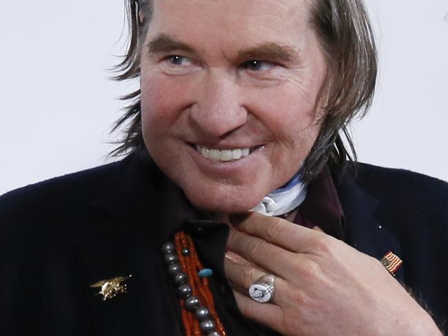 Actor Val Kilmer walks on the red carpet for Simply Shakespeare: The Merchant of Venice, a one-night only staged benefit reading to support The Shakespeare Center of Los Angeles, at the Walt Disney Concert Hall on Monday, October 28, 2019 in Los Angeles, California, USA.