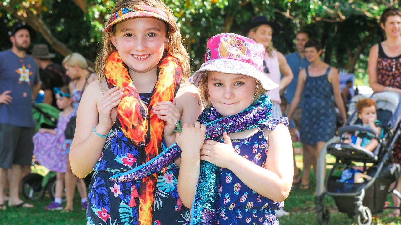 Annisen and Frankie Lane at the Teddy Bear’s Picnic on the Esplanade. Picture: Glenn Campbell