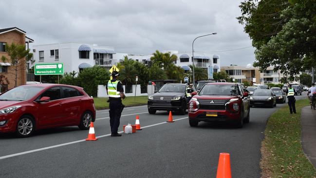 Police were conducting roadside breath tests along Alexandra Parade on December 30.