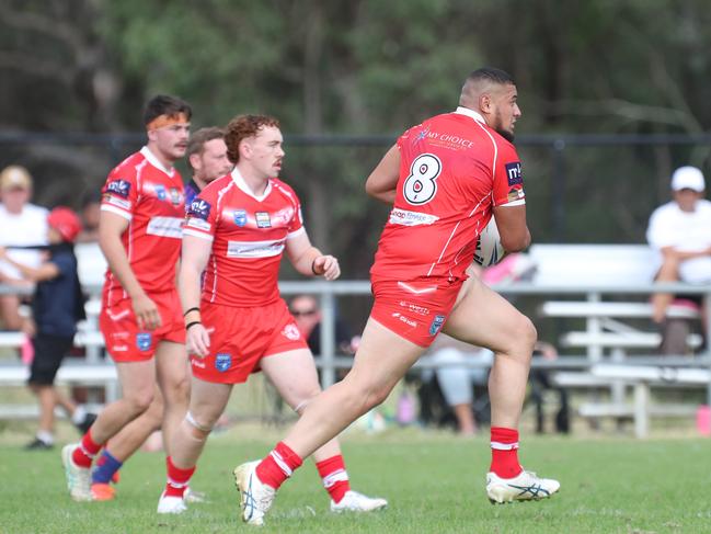 Jack Crichton has a run for East Campbelltown. Picture Warren Gannon Photography
