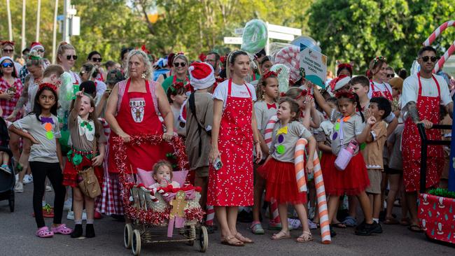 Thousands of Territorians braved the tropical heat for A Very Darwin Christmas Pageant. Picture: Pema Tamang Pakhrin