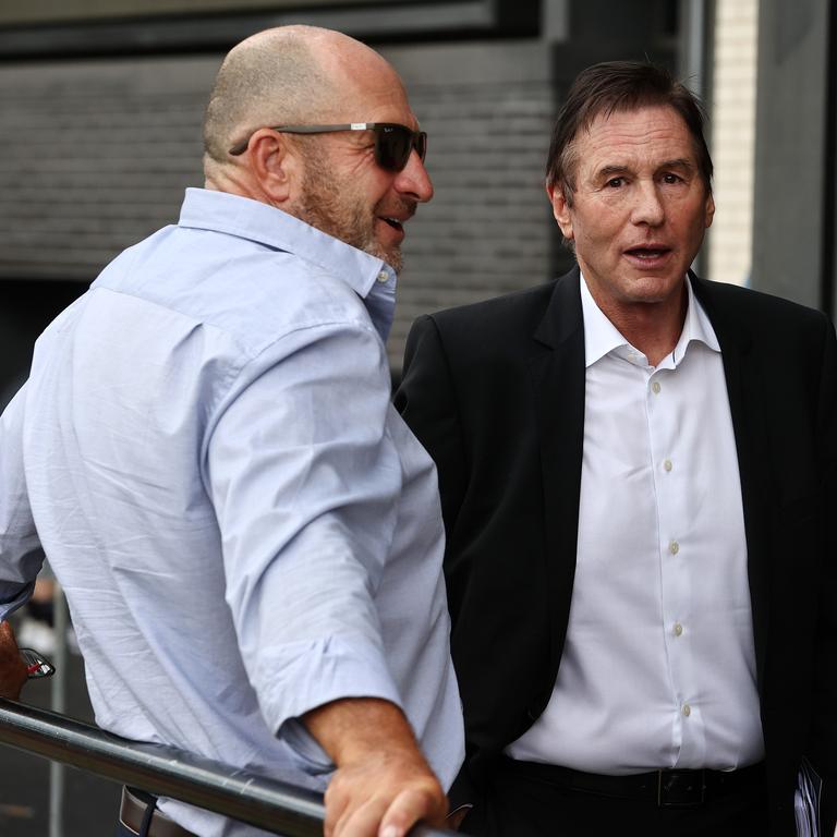 Collingwood president Jeff Browne with CEO Craig Kelly. Picture: Michael Klein