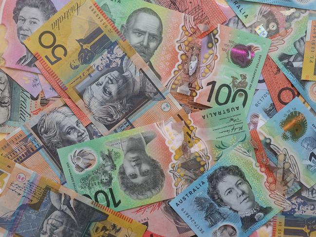 AUSTRALIA - NewsWire Photos - General view editorial generic stock photo of Australian cash money currency. Picture: NCA NewsWire / Nicholas Eagar