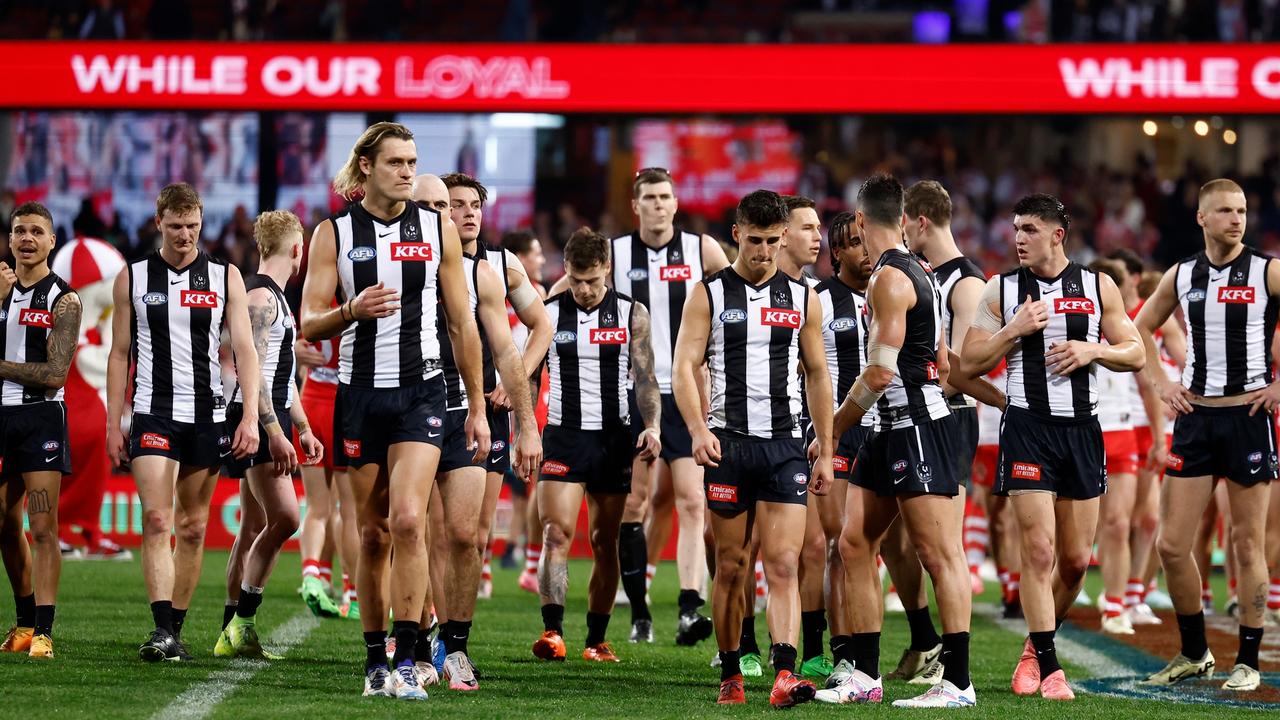 The Magpies have to bounce back from the loss to Sydney. Picture: Michael Willson/AFL Photos via Getty Images