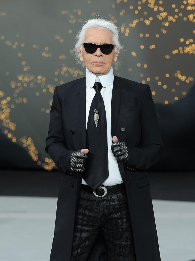 The late fashion designer Karl Lagerfeld at Paris Fashion Week in 2013. He died in 2019. Photo: Pascal Le Segretain/Getty Images