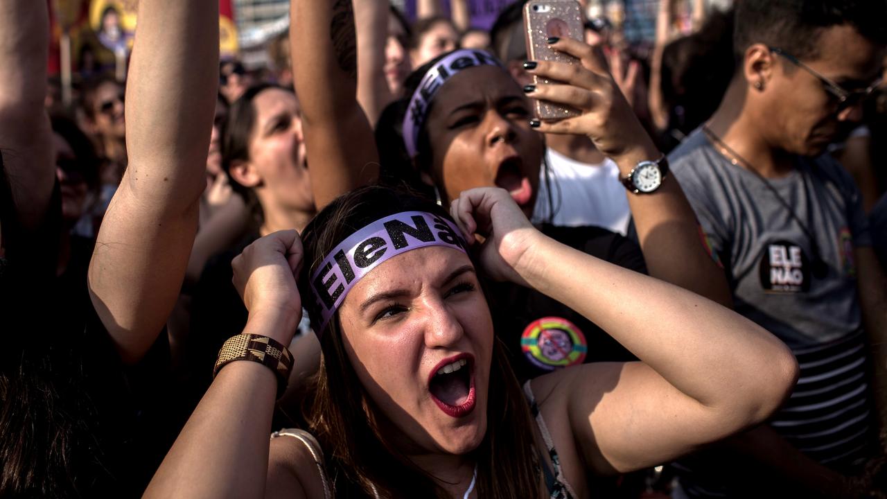 The protests occurred simultaneously in several Brazilian cities, with the internet campaign joined by women around the world.