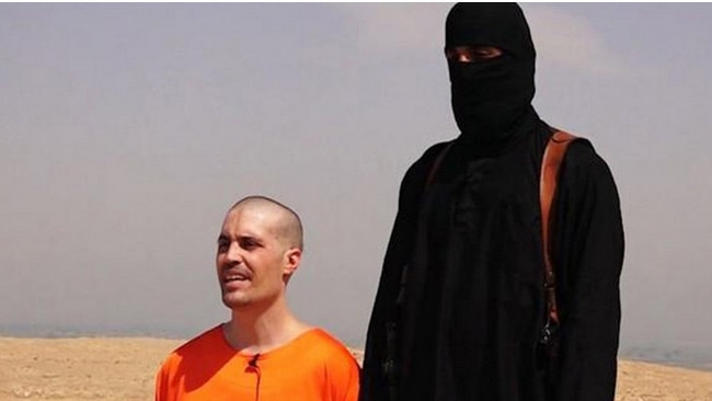 American journalist James Foley before his beheading by an Islamic State fighter in Syria.