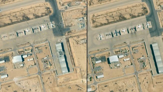 The Nevatim airbase in southern Israel. Picture: Satellite Labs.