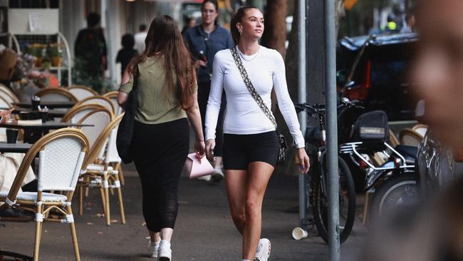 Ashley Ruscoe snapped in Surry Hills on Tuesday.