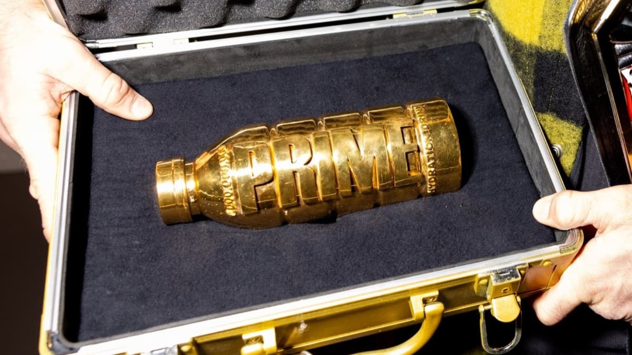 Logan Paul watches £400,000 golden Prime bottle get destroyed after boy in  London wins competition