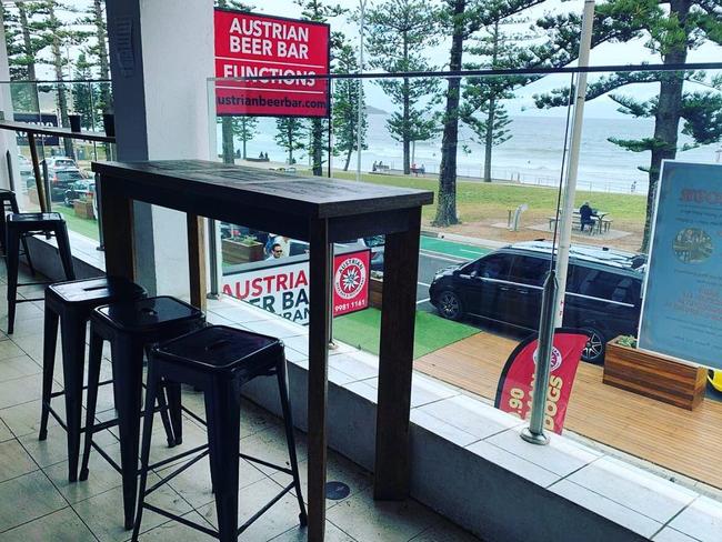 The view from the first floor of the Austrian Beer Bar on The Strand at Dee Why, which closed in April 2022. Picture: Facebook (Austrian Beer Bar)