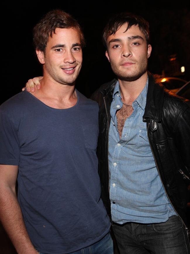  Danny Cipriani and Ed Westwick at the nightclub in 2011. 