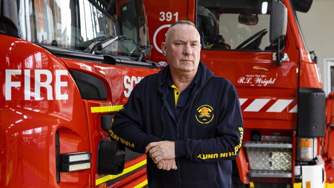 United Firefighters Union Secretary Peter Marshall. Picture: Aaron Francis.