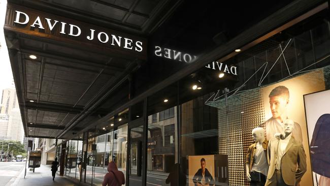 The David Jones building on Elizabeth Street in Sydney’s CBD. Picture: NCA NewsWire/Damian Shaw