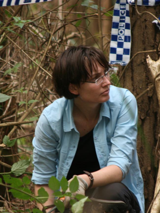 Dr Wright on the site of a homicide investigation. The decorated forensic scientist speaks in the Shandee's Story podcast.