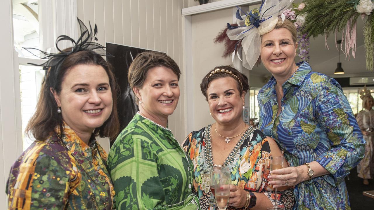 (from left) Prue Cunningham, Jodie Humphreys, Emma Turner and Naomi Deignan at Urban Grounds Cafe in 2022. Picture: Nev Madsen.