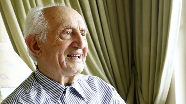 Aron Kleinlehrer,95, was awarded an Order of Australia Medal (OAM) for his work at The Emmanuel school in Randwick and for his support of the arts.