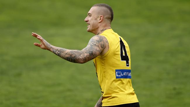 Dustin Martin is happy about the prospect of returning for Richmond against Brisbane. Picture: Darrian Traynor/Getty Images