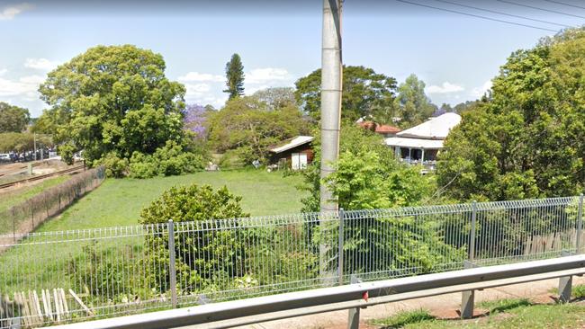 The historic property which backs on to the train line at Wellington Point.