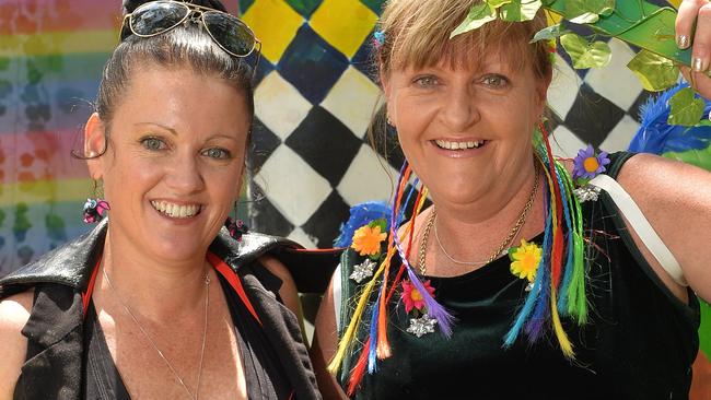 Caloundra Music Festival. October 2, 2016. Michelle with her sister Jenny Hoskins.