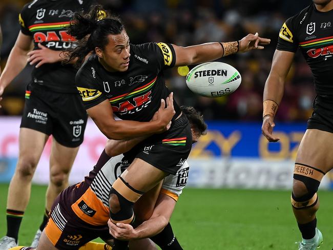 NRL 2021 RD19 Penrith Panthers v Brisbane Broncos - Jarome Luai Picture NRL Images