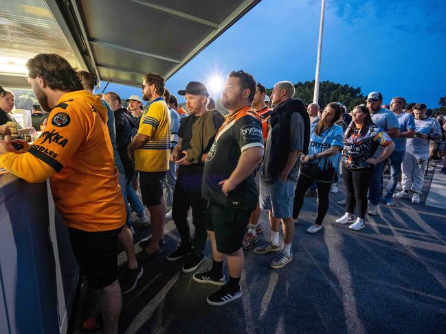 Long lines for bar and food outlets are hopefully set to be a thing of the past. Picture: Tom Parrish