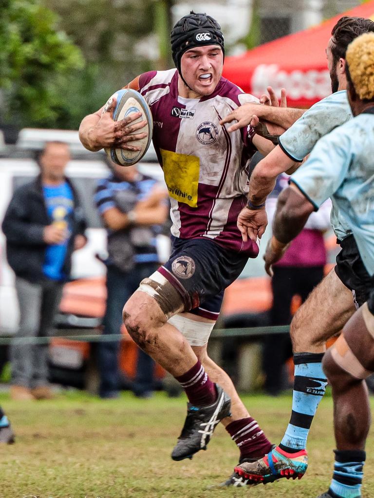 Jock Hanson of the Noosa Dolphins against Maroochydore. Picture: Rachel Wright Images