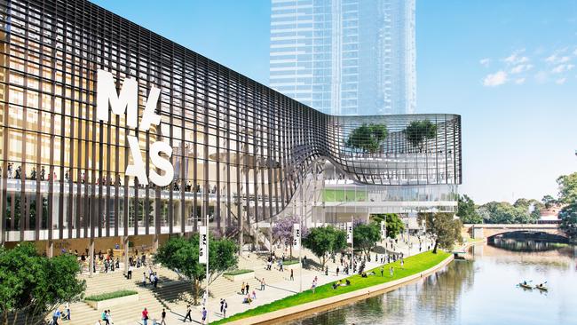 Artist impression of the Powerhouse Museum to be built in Parramatta. Picture: Supplied