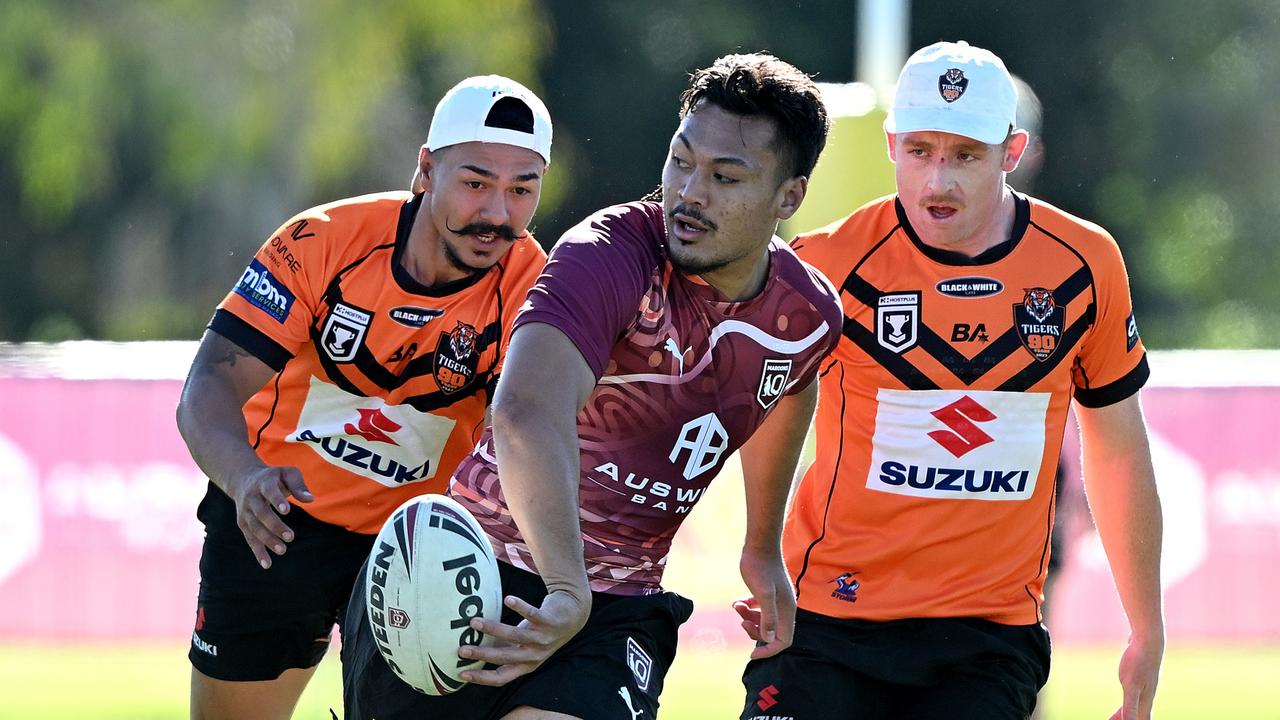 Jeremiah Nanai was named to start for Queensland in place of Tom Gilbert, but Slater is considering unleashing the Cowboys star on NSW as a supersub off the bench. Picture: Getty Images.