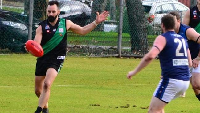 Matt Gibson in action for Greenacres. Picture: Michelle Adey