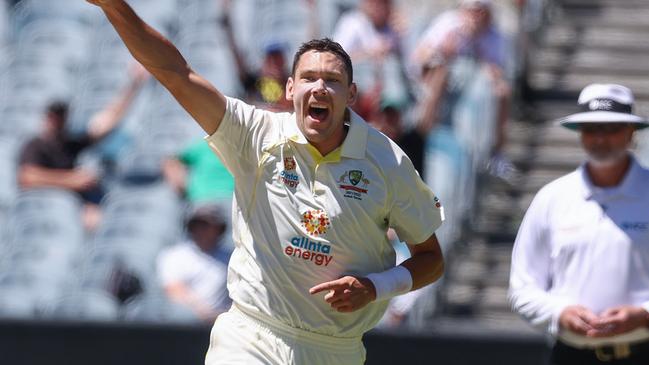 Scott Boland can help ease the load on Pat Cummins and Mitchell Starc in the Sydney Test. Picture: Michael Klein