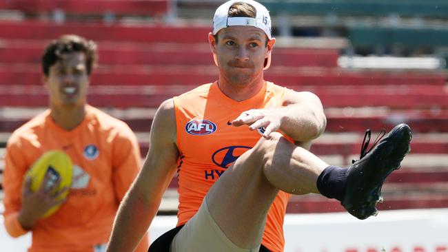 Sam Docherty at Blues training earlier this month. Pic: Michael Klein