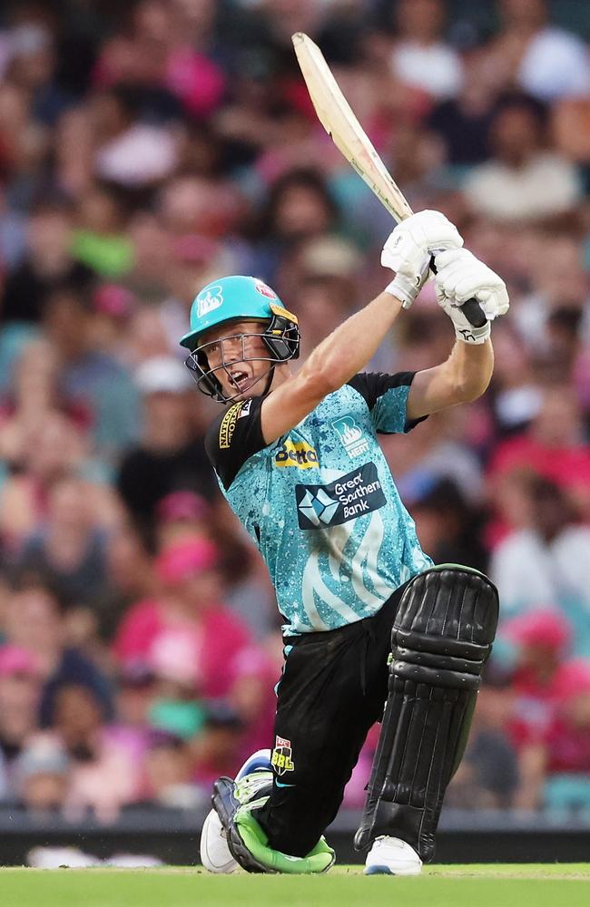 Nathan McSweeney of the Heat bats during the BBL Final match against the Sydney Sixers at the Sydney Cricket Ground. Picture: Matt King/Getty Images