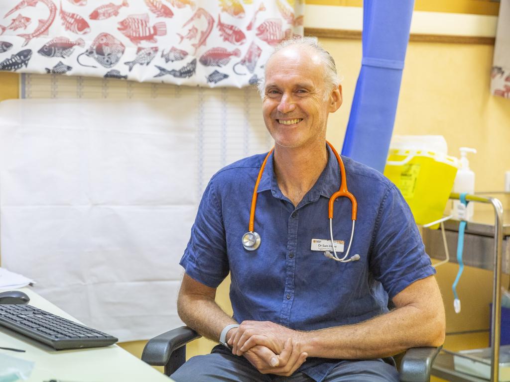 Wurrumiyanga doctor Dr Sam Hone called the vaccine rollout in the Territory a 'success story'. Picture: Floss Adams.