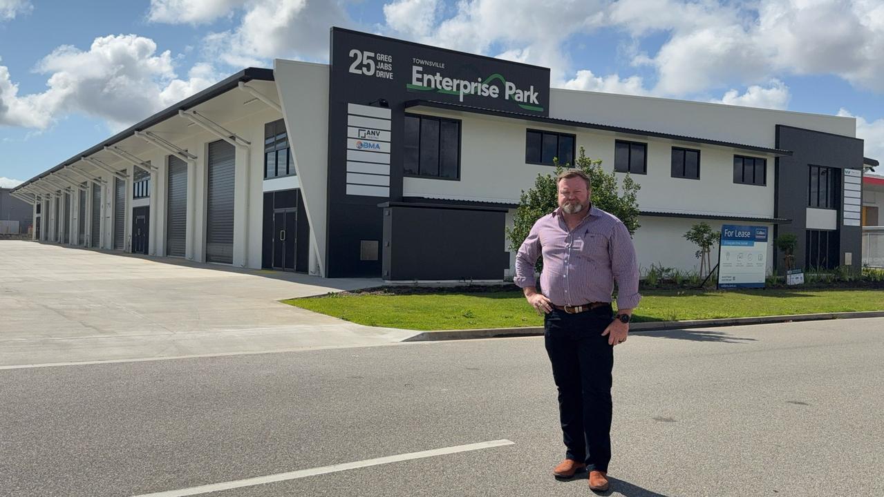 Colliers sales and leasing executive Aaron Power has seen a quick uptake of leases at the Townsville Enterprise Park warehouse complex, located at 25 Greg Jabs Drive, Garbutt. Picture: Supplied.