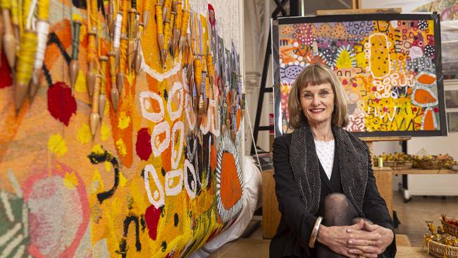 Antonia Syme, director of the Australian Tapestry Workshop. Picture: Daniel Pockett