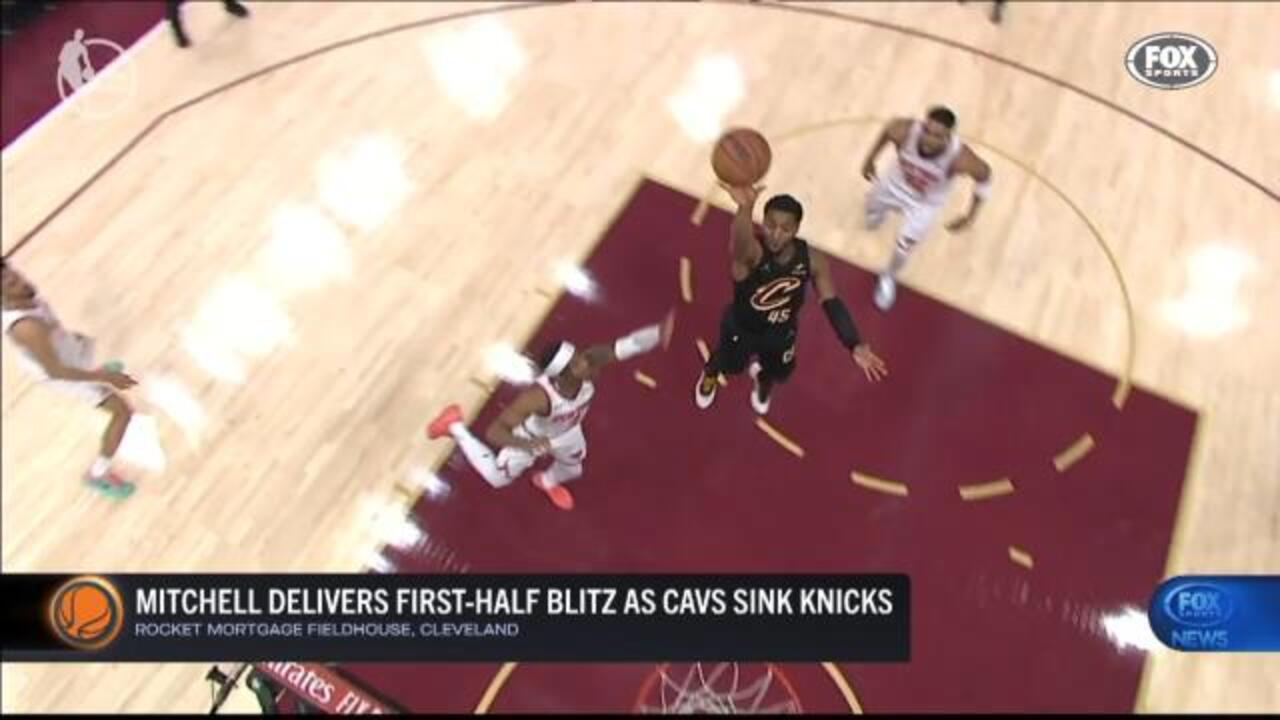 Cavs smash Knicks after Mitchell's 27