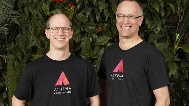 Athena Home Loans founders Michael Starkey and Nathan Walsh.