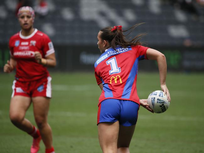 Lilly-Ann White looks for support. Picture Warren Gannon Photography