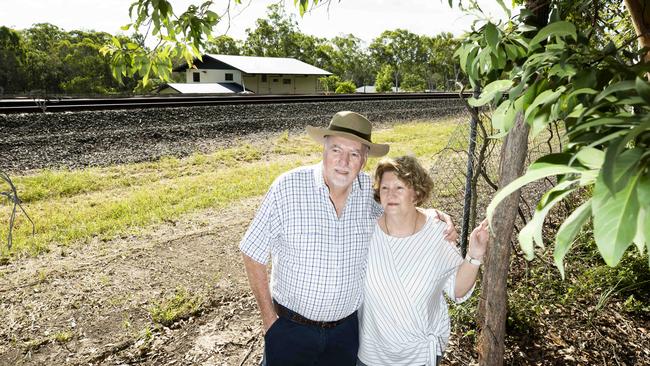 Forestdale residents Stan and Suz Corbett have been campaigning against the Inland Rail for many years. AAP Image/Renae Droop