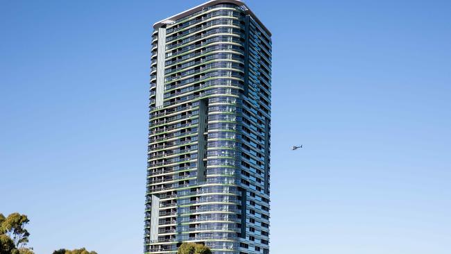 Opal Tower at Sydney Olympic Park was evacuated on Christmas Eve amid concerns over its structural integrity. Picture: Flavio Brancaleone