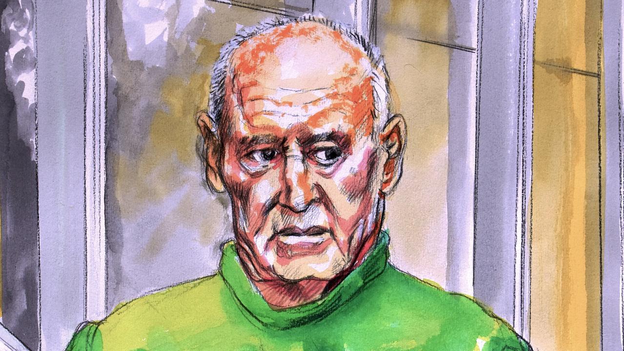 A court sketch of Dawson after he was taken into custody. Picture: NCA NewsWire.