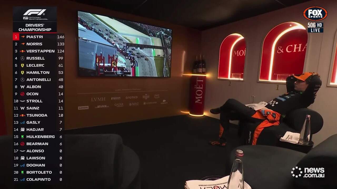 Oscar Piastri devastated in cool down room after overtake drama