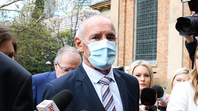 Chris Dawson arrives at the Supreme Court in Sydney as his verdict is delivered. Picture NCA Newswire/ Gaye Gerard.