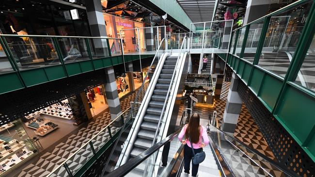 A deserted Melbourne Central on Wednesday. Picture: AAP Image/James Ross