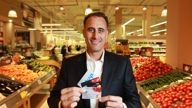 Coles Finance director Rob Scott at the Tooronga supermarket in Melbourne.